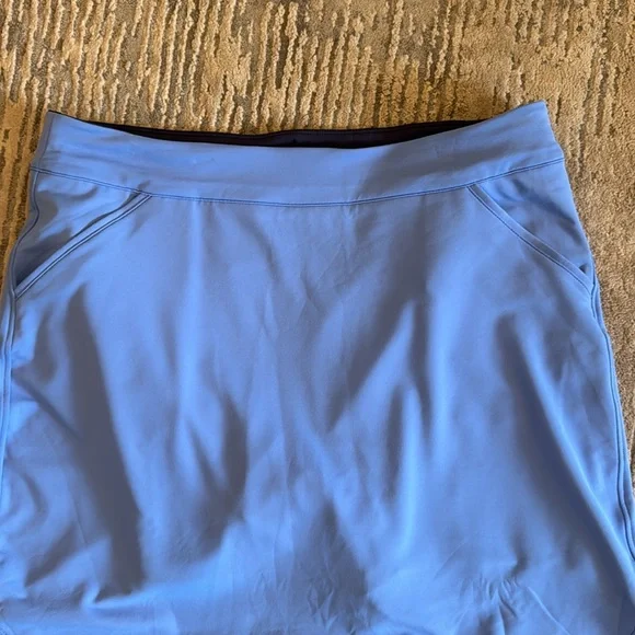 Peter Millar Alice Petal Hem Golf Skort in Cottage Blue - Size L - Picture 7 of 12